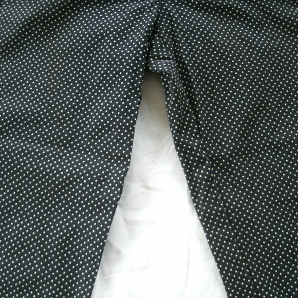 LOFT Capri Pants Polka Dot Cropped Marisa Navy Size 0P Petite - Picture 4 of 8
